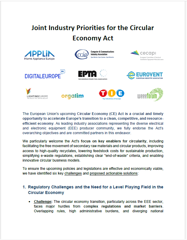 Joint statement for Circular Economy image Joint statement for Circular Economy image